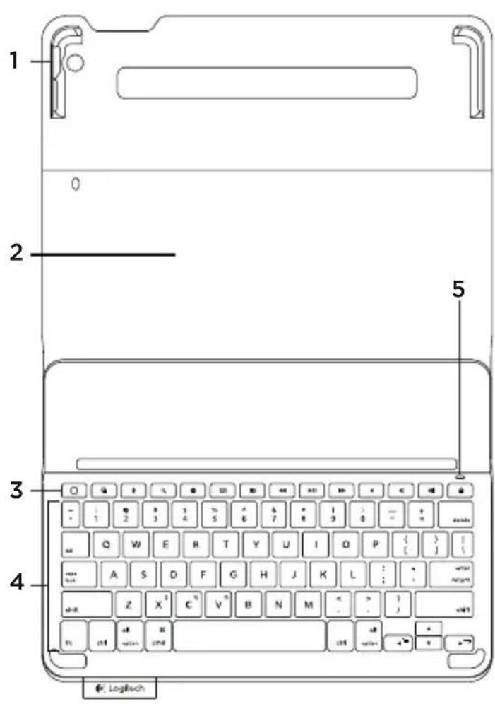 LOGITECH Keyboard Case iPad Air Plus - Produktoversikt - 1
