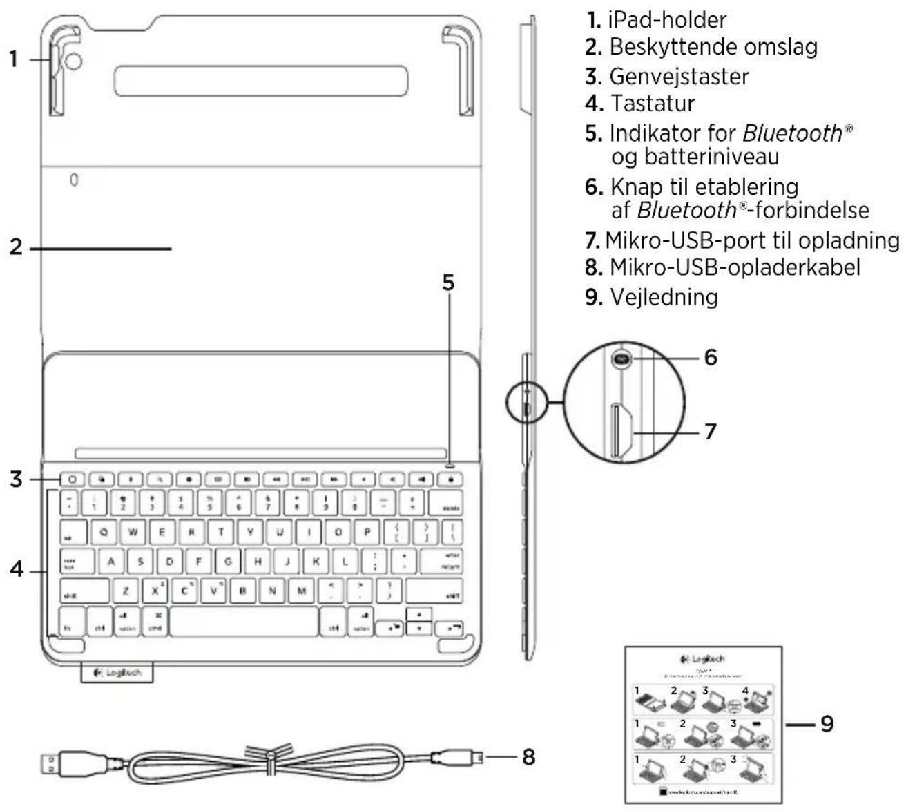 LOGITECH Keyboard Case iPad Air Plus - Oversigt over Produktet - 1