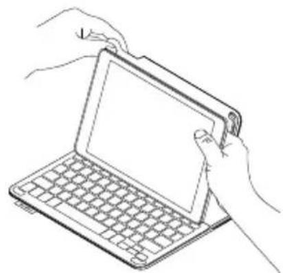 LOGITECH Keyboard Case iPad Air Plus - Detaching your iPad - 2