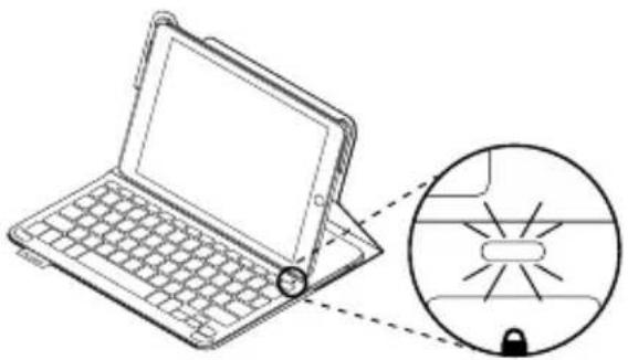 LOGITECH Keyboard Case iPad Air 2 Plus - Establishing connection with your iPad - 1