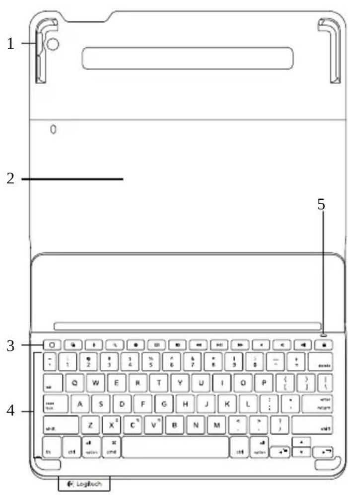 LOGITECH Keyboard Case iPad Air 2 Plus - A termék ismertétése - 1