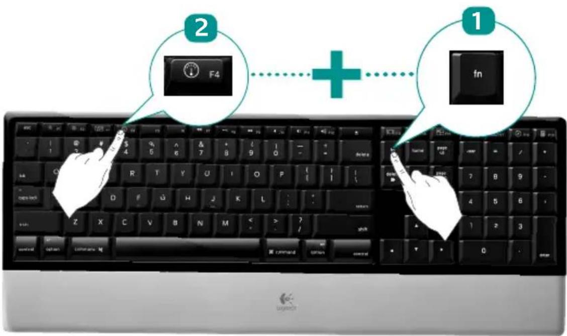LOGITECH diNovo Keyboard Mac edition - F-keys - 1