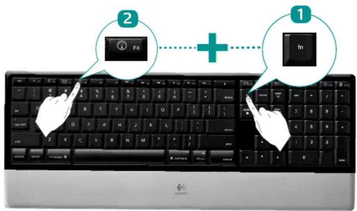 LOGITECH diNovo Keyboard Mac edition - Fonctions du clavier - 1
