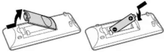 SONY MHCECL77BT - Inserimento delle batterie - 1