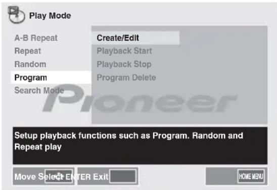 PIONEER XHM32VS - Geprogrammeerde weergave - 1