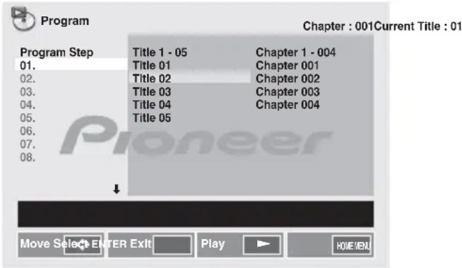 PIONEER XHM32VS - U 12 / 12 = 12 to select the title, chapter, track or file, then press ENTER. - 1
