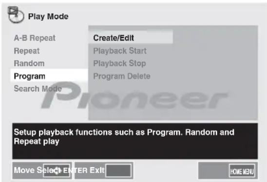 PIONEER XHM32VS - Lecture des morceaux programmes - 1