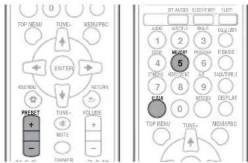PIONEER XHM32VS - Mémorisation des stations - 1