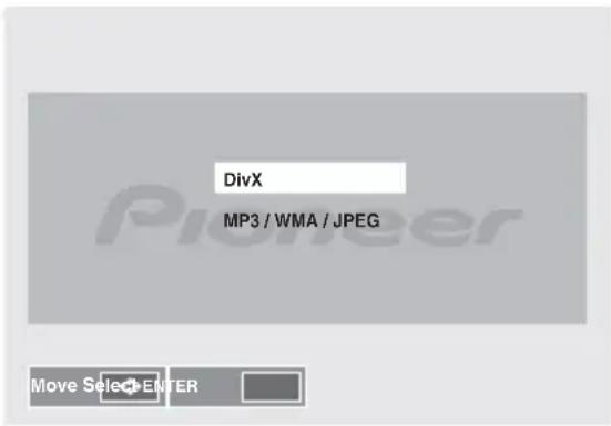 PIONEER XHM32VS - Lecture d'un fichier DivX ou MP3/WMA/JPEG - 2