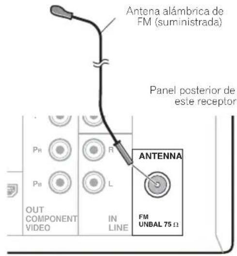 PIONEER XHM32VS - Conexión de la antenna de FM - 1