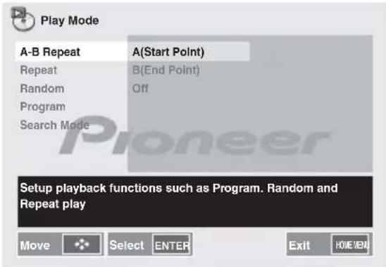 PIONEER XHM32VK - U s a↓ per selezionare A(punto di partenza). - 1