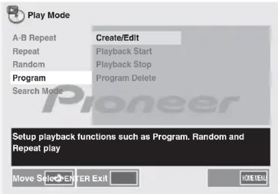 PIONEER XHM32VK - Programmed play - 1