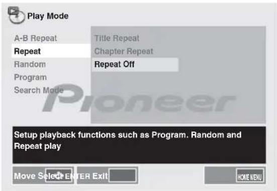 PIONEER XHM32VK - Per cancellare la ripetizione dilettura: - 1