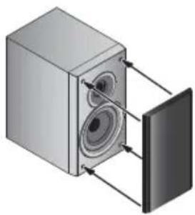 PIONEER XHM32VK - Afnemen en verrangen van de grille aan de voorzijde - 1