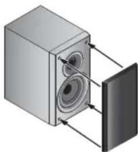 PIONEER XHM32VK - Entfernen und Wiederanbringendes Frontgrills - 1