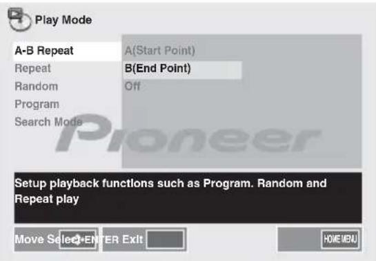 PIONEER XHM32VK - U s a↓ per selezionare A(punto di partenza). - 2