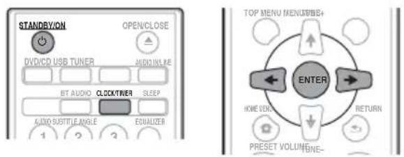 PIONEER XHM32VK - Setting the clock - 1
