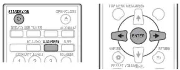 PIONEER XHM32VK - Einstellen der Uhr - 1