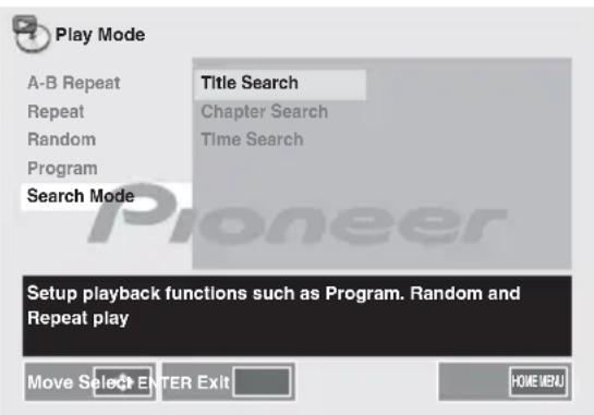 PIONEER XHM32VK - Search mode - 1