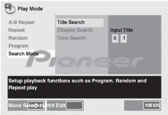 PIONEER XHM32VK - Utilice los botones numéricos para seleccionar Input Title. - 1
