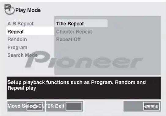 PIONEER XCM52BTK - Wiederholte Wiedergabe - 1
