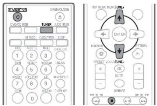 PIONEER XCM52BTK - Listening to the radio broadcasts - 1