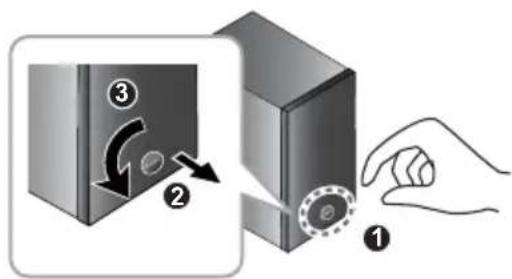 PIONEER XCM52BTK - Rotation de l'insigne d'enceinte - 1