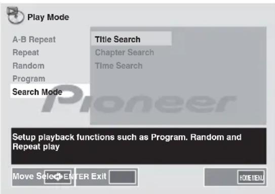 PIONEER XCM52BTK - Search mode - 1