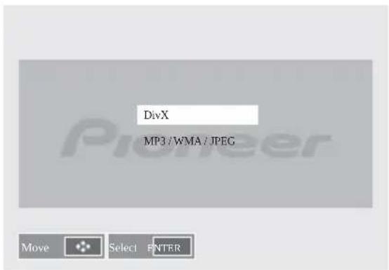 PIONEER XCM52BTK - P u ↑↓ paraselectionar DivX o MP3/WMA/JPEG. - 1
