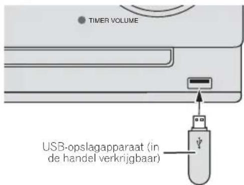 PIONEER XCM52BTK - Sluit het USB-opslagapparaat aan. - 1