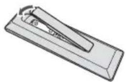 PIONEER XCM52BTK - Colocacion de las pilas en el mando a distancia - 2