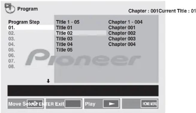 PIONEER XCM52BTK - Riproduzione programmata - 2