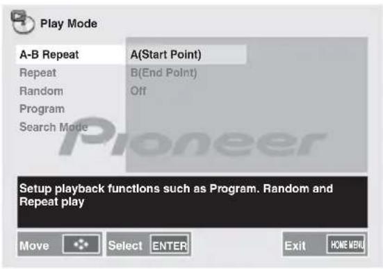 PIONEER XCM52BTK - Drucken Sie HOME MENU. - 2