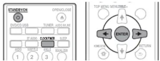 PIONEER XCM52BTK - Einstellen der Uhr - 1
