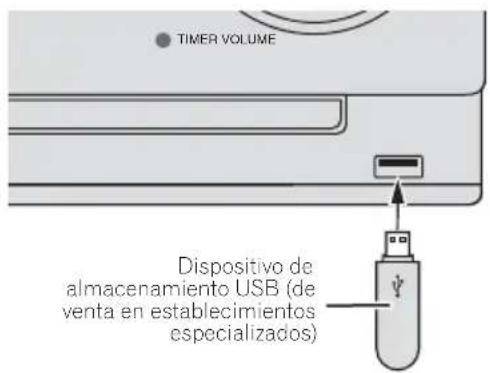 PIONEER XCM52BTK - Conecte el dispositivo de almacenimiento USB. - 1