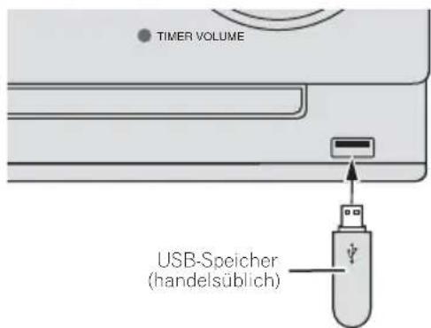 PIONEER XCM52BTK - SchlieBen Sie den USB-Speicher an. - 1