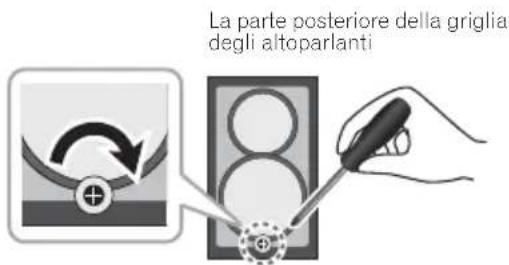 PIONEER XCM52BTK - Staccare la griglia dell'altoparlante. - 2