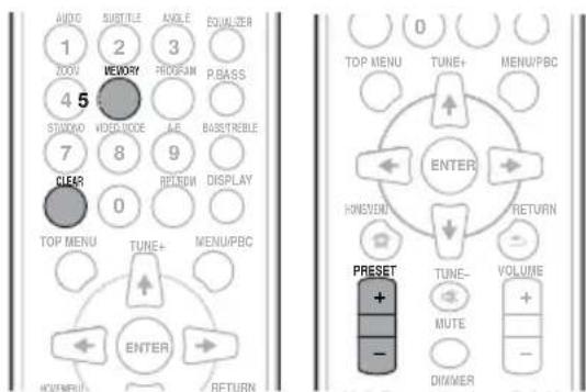 PIONEER XCM52BTK - Speichern voreingestellter Sender - 1