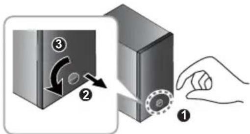 PIONEER XCM52BTK - Ronddraaien van de luidsprekerbadge - 1
