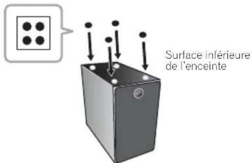 PIONEER XCM32BTK - En cas d'installation verticale des enceintes - 1