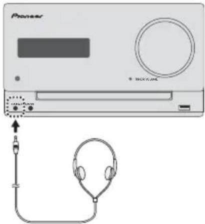 PIONEER XCM32BTK - Verwenden von Kopfhörern - 1