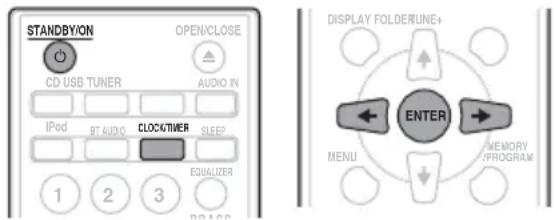 PIONEER XCM32BTK - Ajuste del reloj - 1