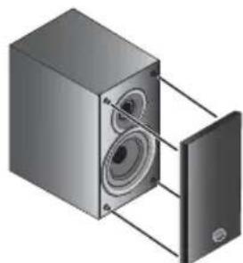 PIONEER XCM32BTK - Cómo extraer y colocar la rejilla frontal - 1