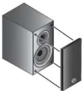 PIONEER XCM32BTK - Rimuovere e riposizionare la griglia frontale - 1