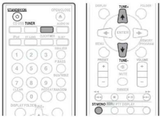 PIONEER XCM32BTK - Listening to the radio broadcasts - 1