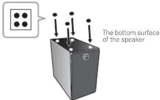 PIONEER XCM32BTK - When placing speakers upright - 1
