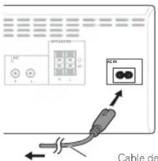 PIONEER XCM32BTK - Conexión a la corriente - 1