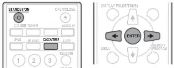 PIONEER XCM32BTK - Impostazione dell'orologio - 1