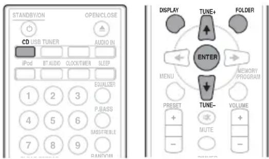 PIONEER XCM32BTK - Specify the folder to play - 1