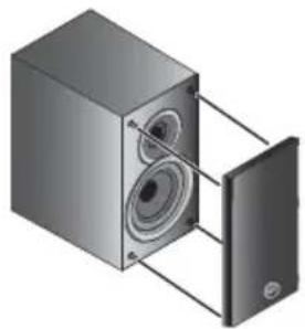 PIONEER XCM32BTK - Détachez la grille d'enceinte. - 1